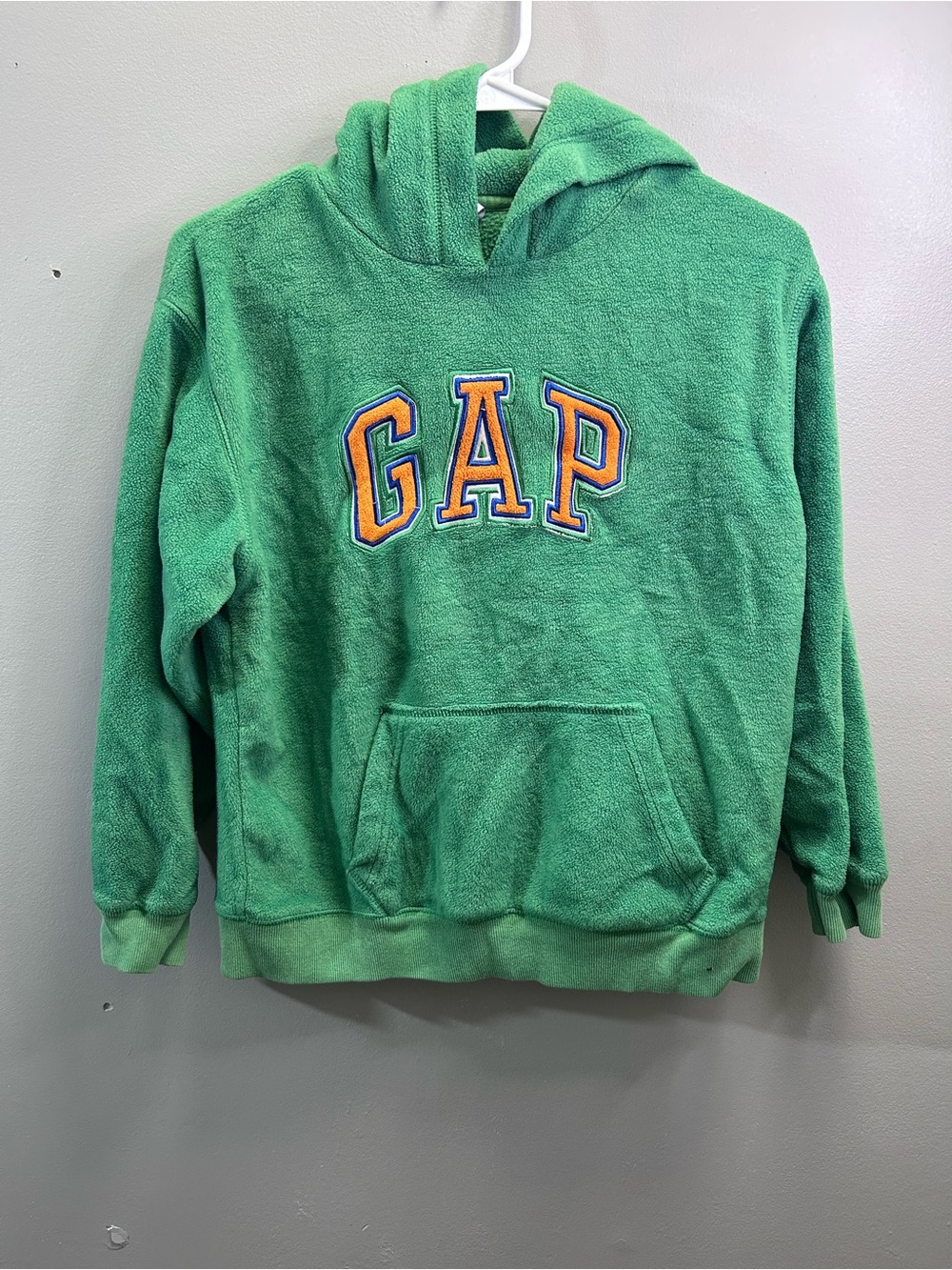 GAP Kids Green Hooded Sweatshirt with Front Logo